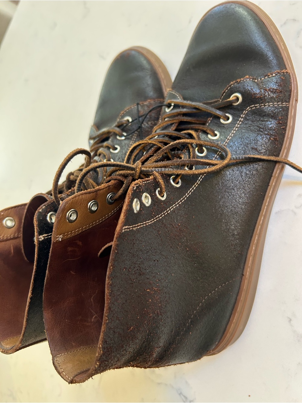 Thursday Boots Men’s Brown Leather High Top Sneakers Boots Size 11.5 US Casual - Picture 5 of 11